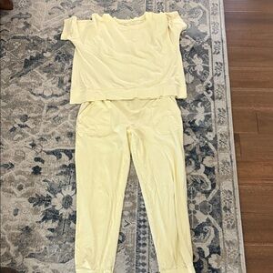 Women's Soft Yellow Pajama Set